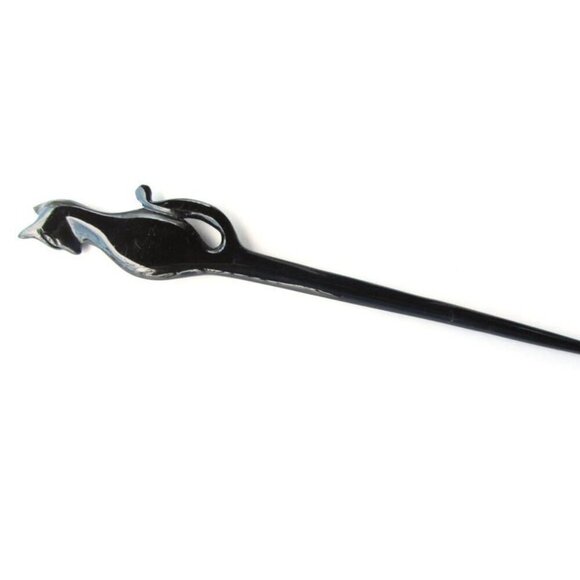 Black Buffalo Horn Hair Stick Hair Accessories Handmade Durable for Women main image 4